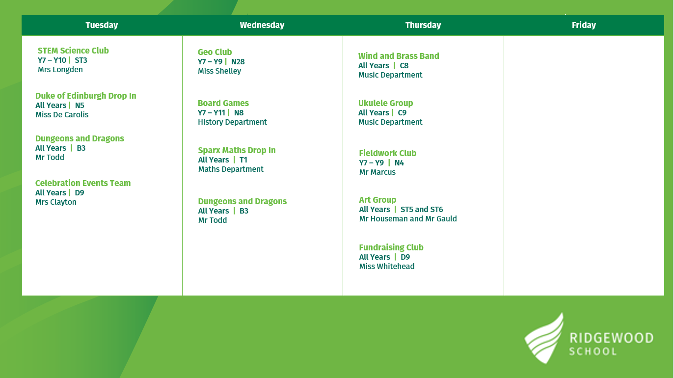 Ridgewood School Enrichment